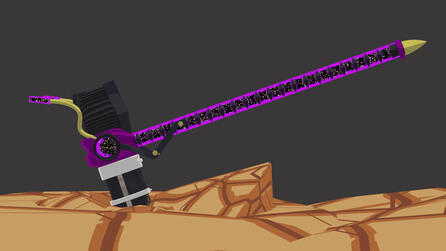 Fan art for twitch Streamer Tia Singer. Inspired by Bayonetta 2 hammer reference art