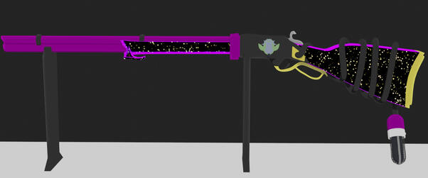 Fan art for twitch Streamer Tia Singer. Inspired by Bayonetta concept gun art